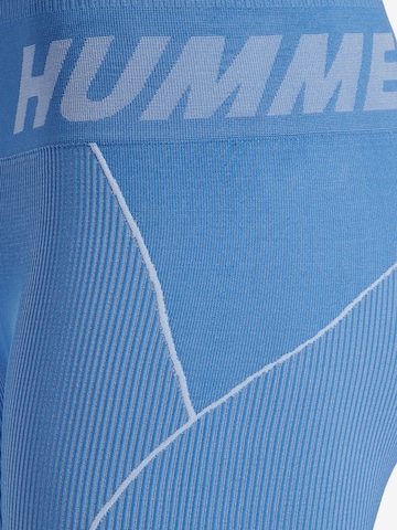 Hummel Skinny Sportovní kalhoty 'Christel' – modrá