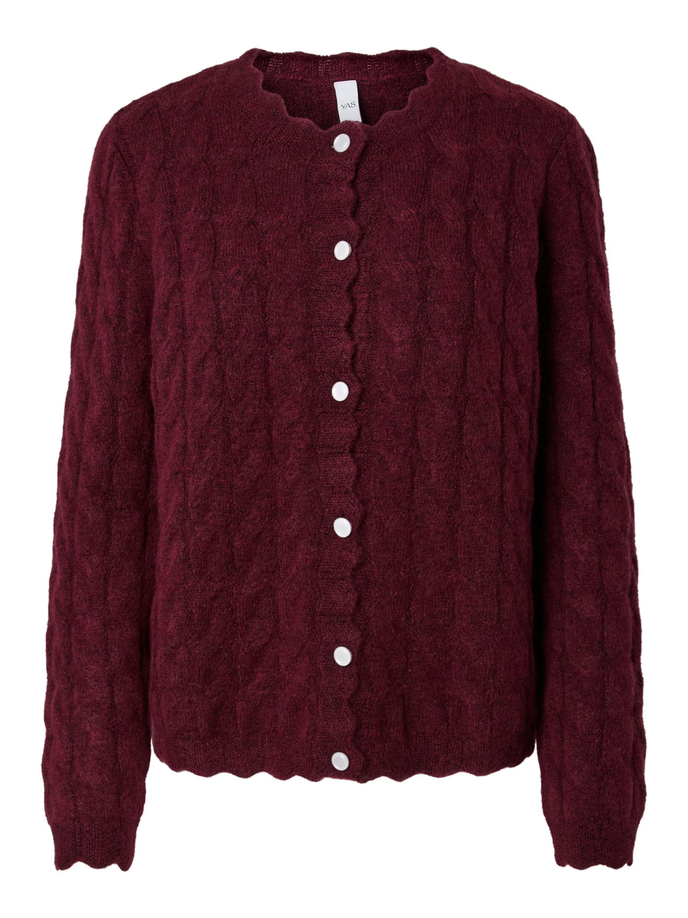 Cardigan 'YASBubera' YAS en rouge : devant