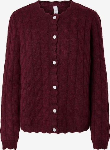 Cardigan 'YASBubera' YAS en rouge : devant