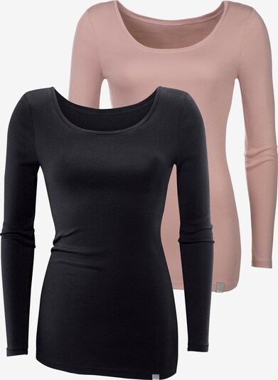 BENCH Shirt in pink / schwarz, Produktansicht