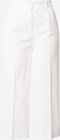 Loosefit Pantalon à plis Sisley en blanc : devant