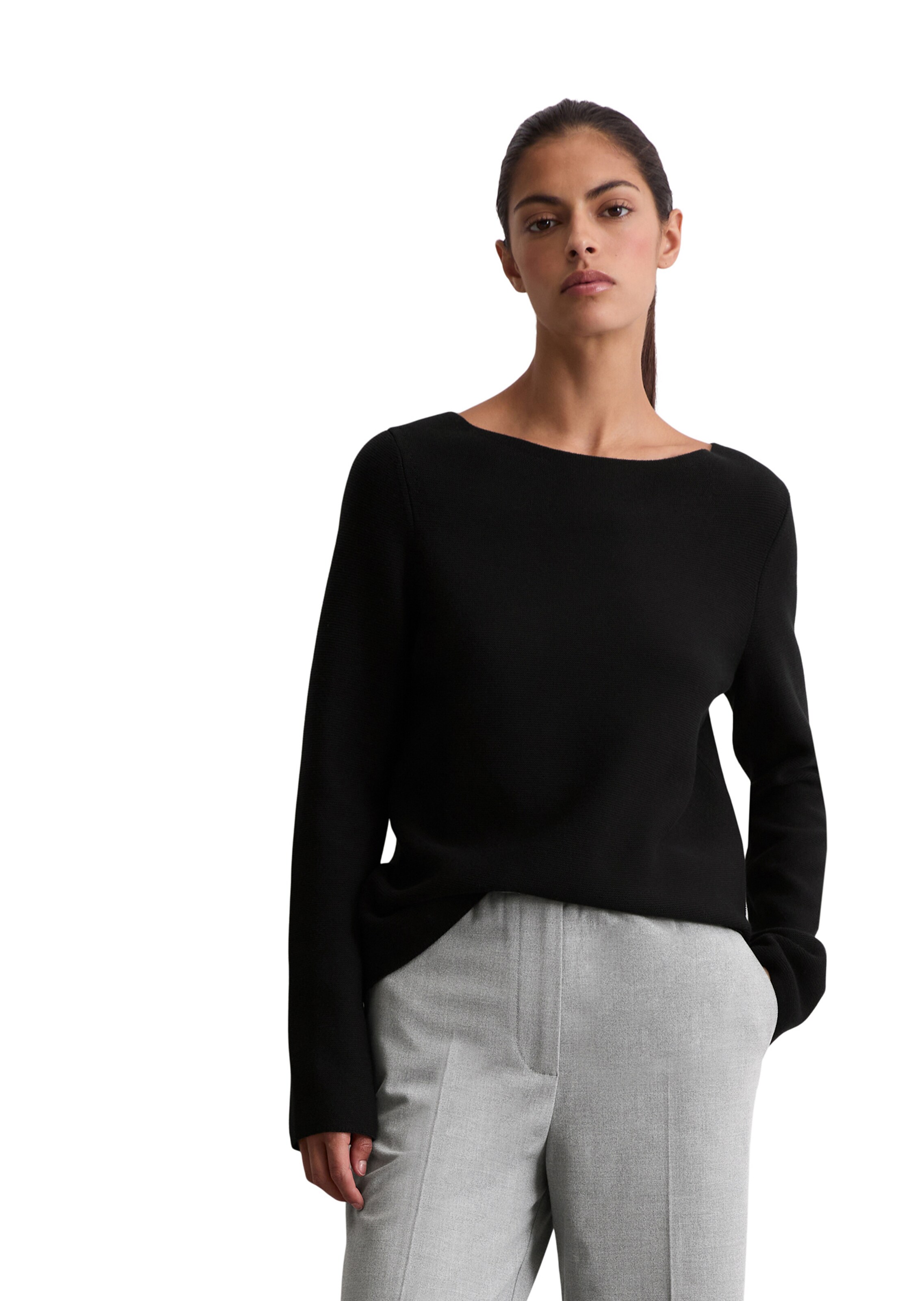 Marc O'Polo Pullover in Schwarz: Vorderseite