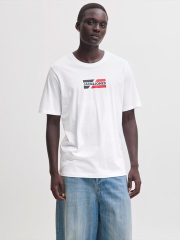 T-Shirt 'JWHCorp' JACK & JONES en blanc : devant