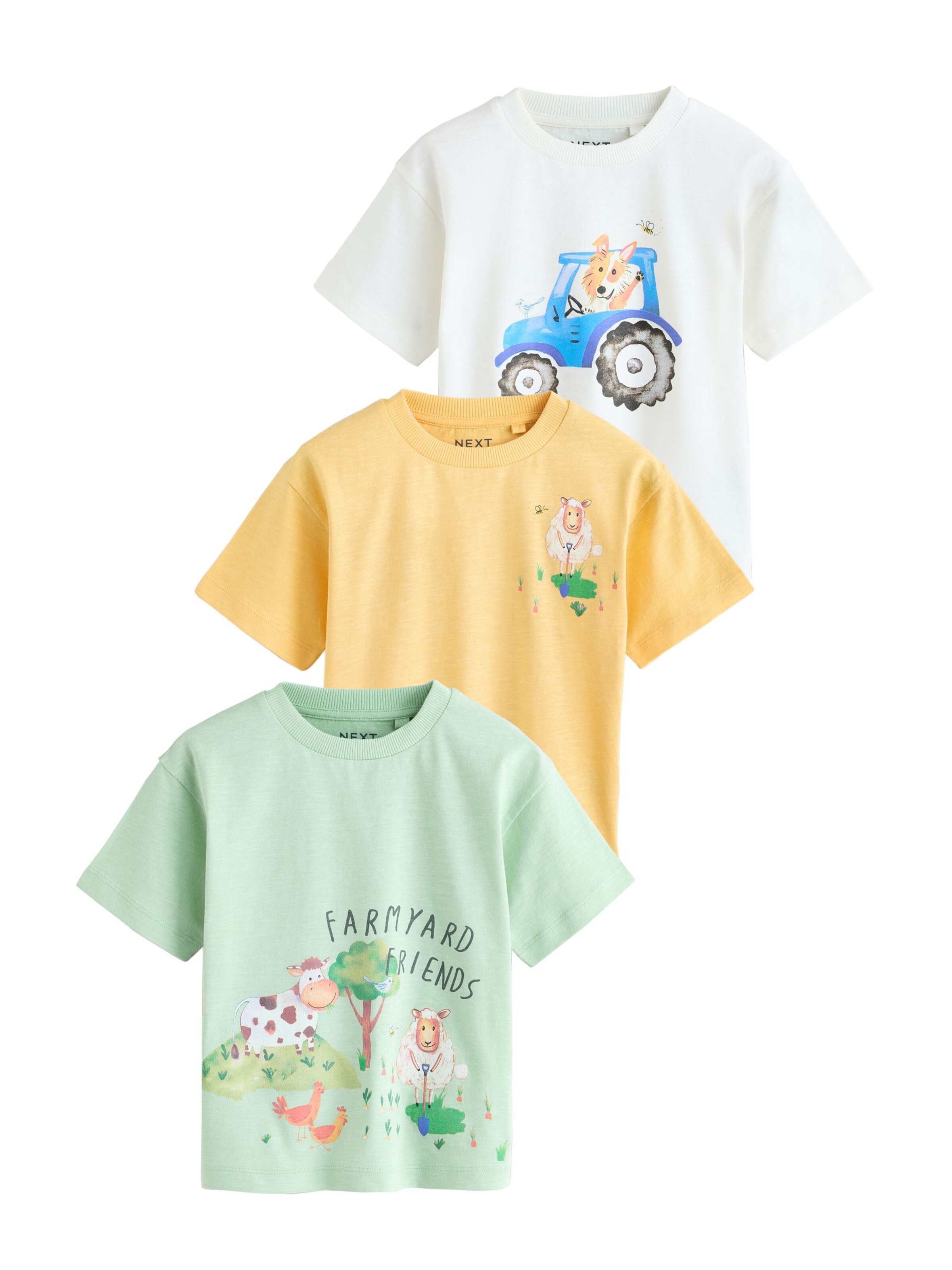 Next Shirt in Yellow: front