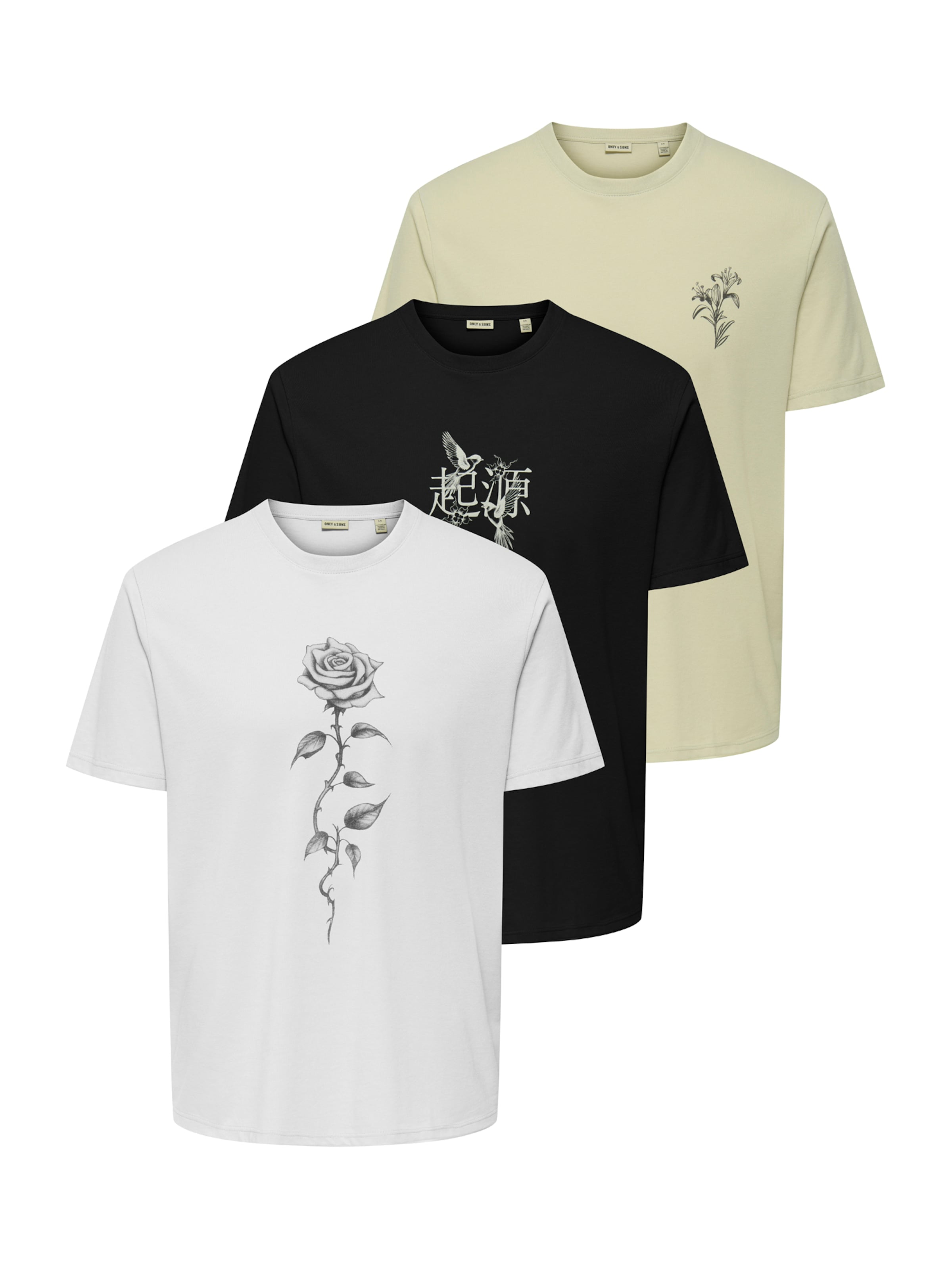 Only & Sons - Camiseta 'ONSJEFF' en verde: frente