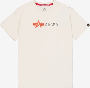 ALPHA INDUSTRIES Shirt in Wit: voorkant