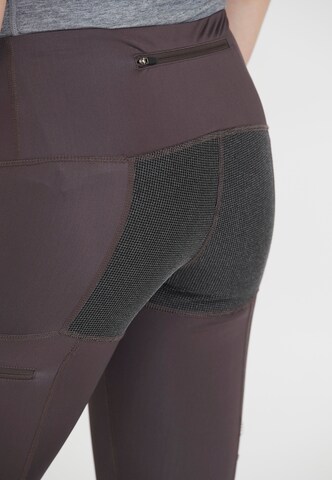 Whistler Regular Workout Pants 'Millie' in Brown