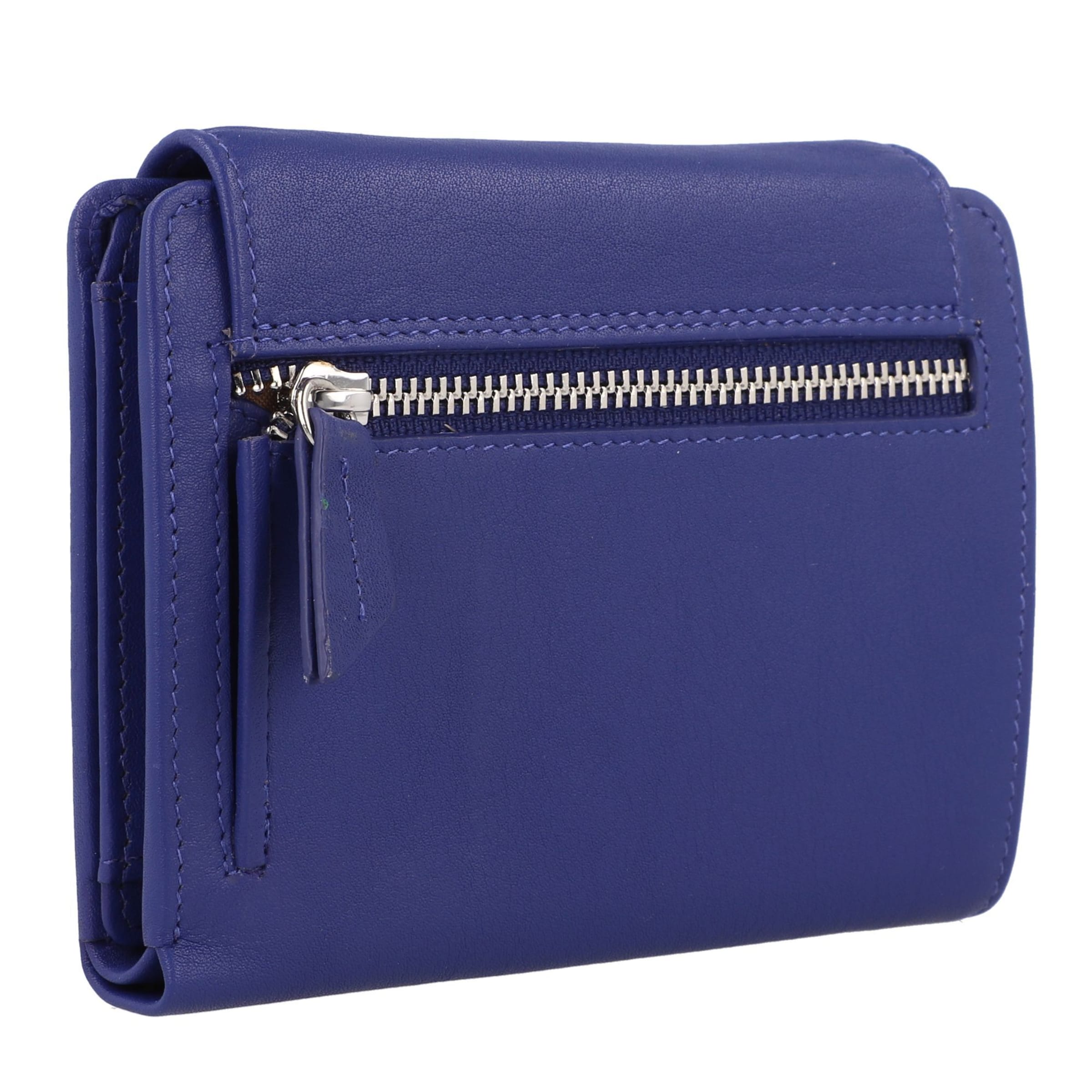 Braun Büffel Wallet 'Joy' in Blue