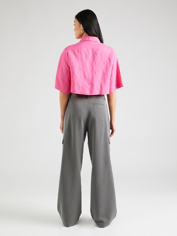 Gina Tricot Wide leg Cargo Pants in Grey