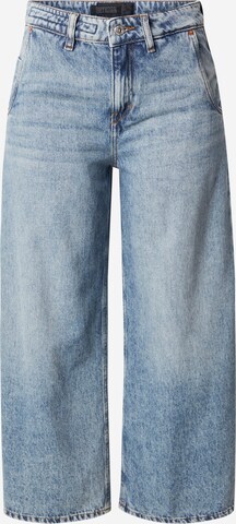 Wide Leg Jean 'QUAKE' DRYKORN en bleu : devant