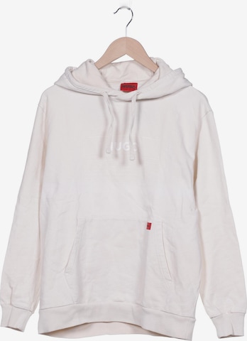 HUGO Red Sweatshirt & Zip-Up Hoodie in M in White: front