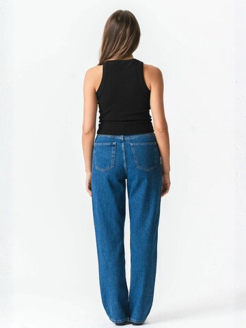 TEESHOPPEN Top ' Ribbed ' in Schwarz