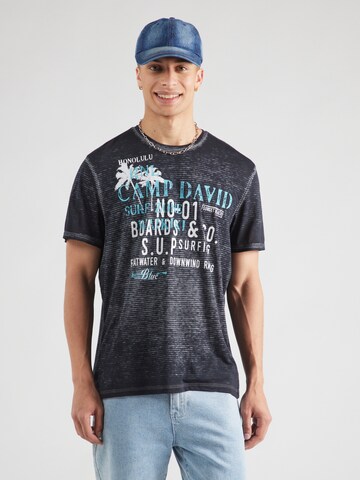 CAMP DAVID Shirt in Blue: front