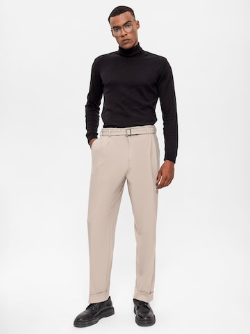 Coupe slim Pantalon à plis Antioch en beige