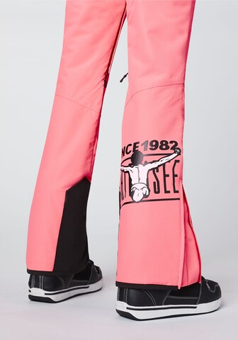 Regular Pantalon de sport CHIEMSEE en rose