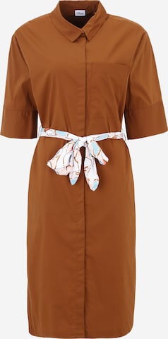 s.Oliver BLACK LABEL Shirt dress in Brown: front