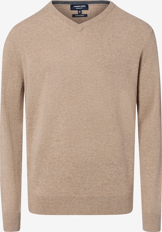 Pull-over Andrew James en beige : devant