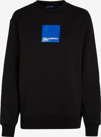 KARL LAGERFELD JEANS Sweatshirt in Black: front