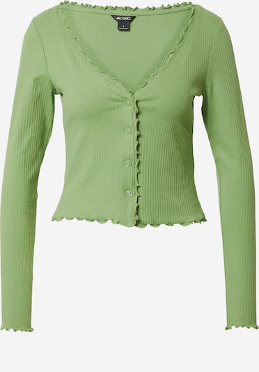 Monki Cardigan en vert clair, Vue avec produit