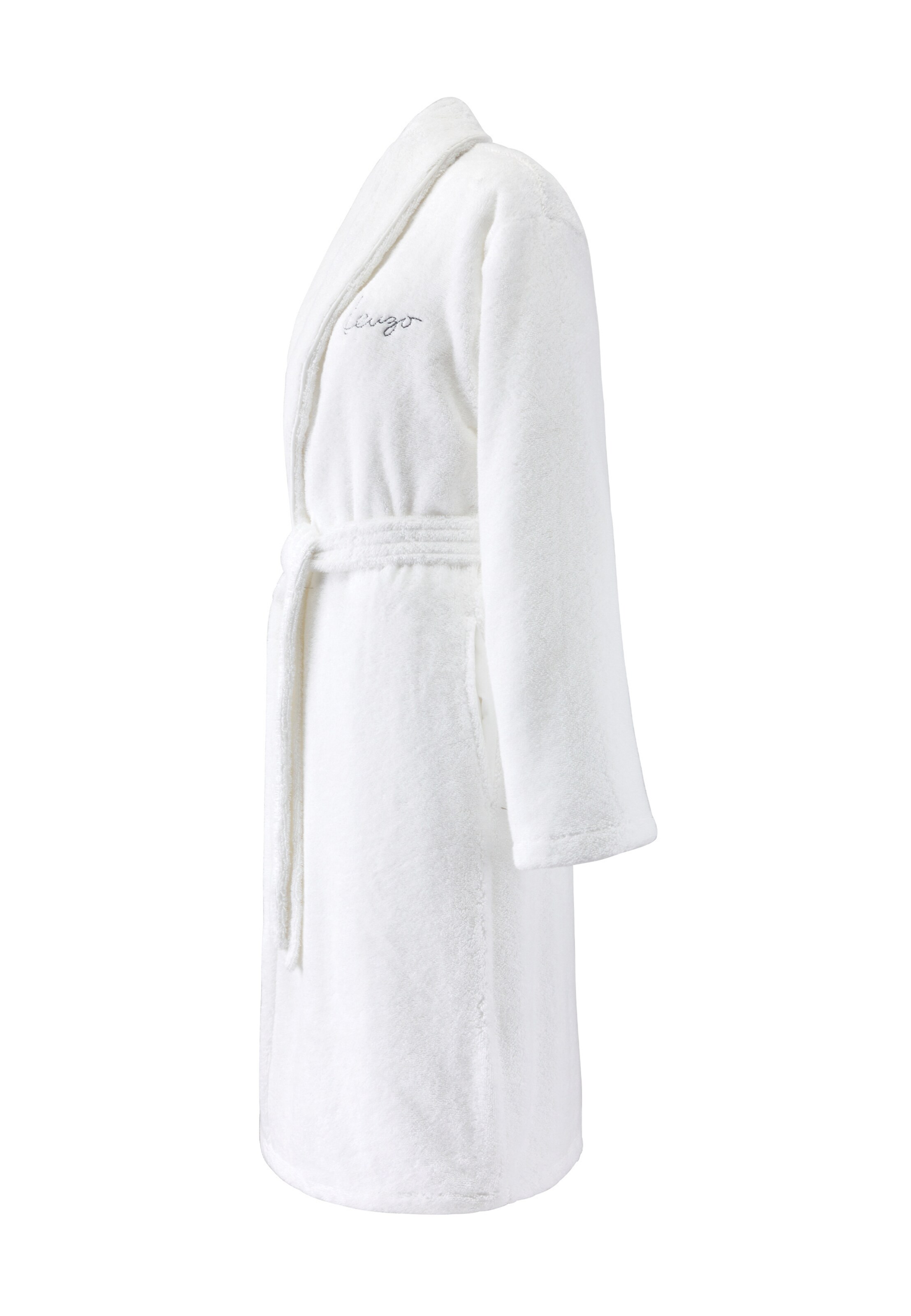 Kenzo Home Long Bathrobe in White