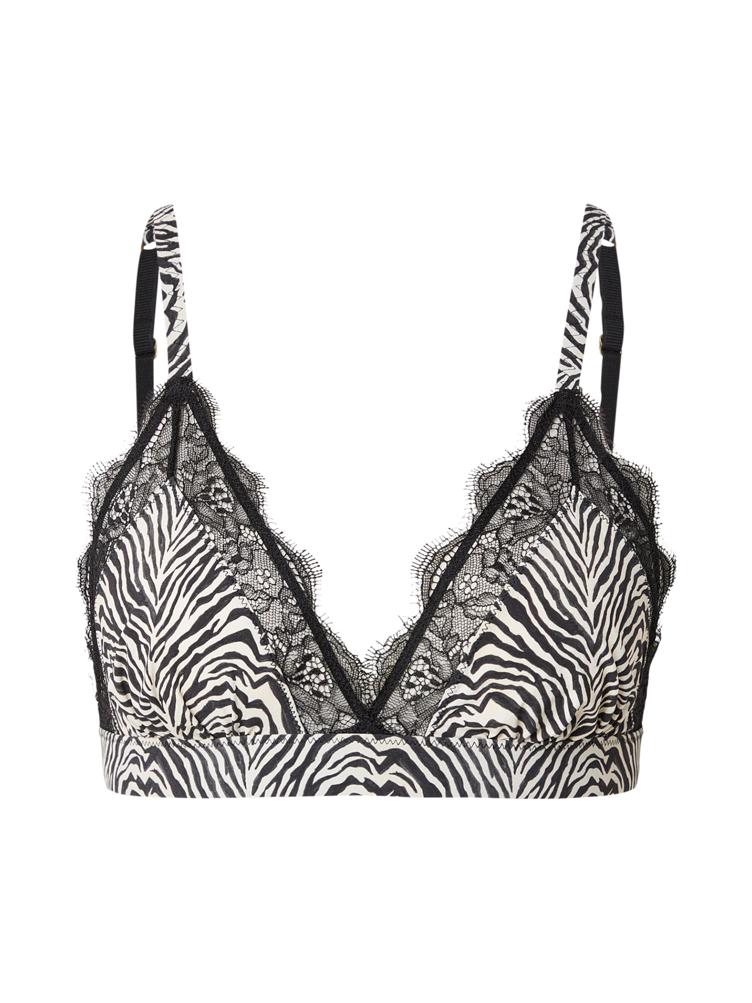 LOVE Stories Треугольник Бюстгальтер 'Love Lace' в Черный: спереди