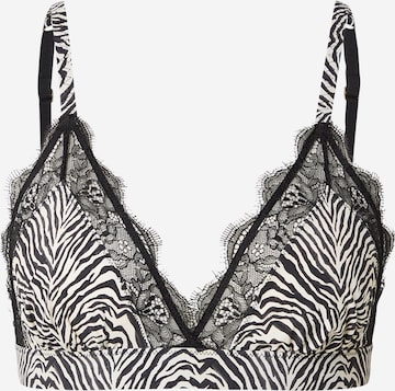 juoda LOVE Stories Trikampė Liemenėlė 'Love Lace': priekis