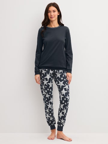 CALIDA Pyjama 'Winter Dreams'‌‌ in Schwarz
