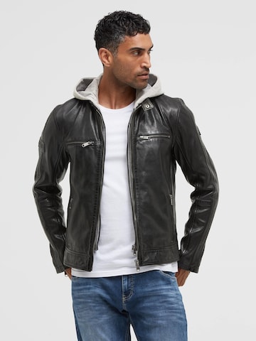 CAMP DAVID Between-Season Jacket in Black: front
