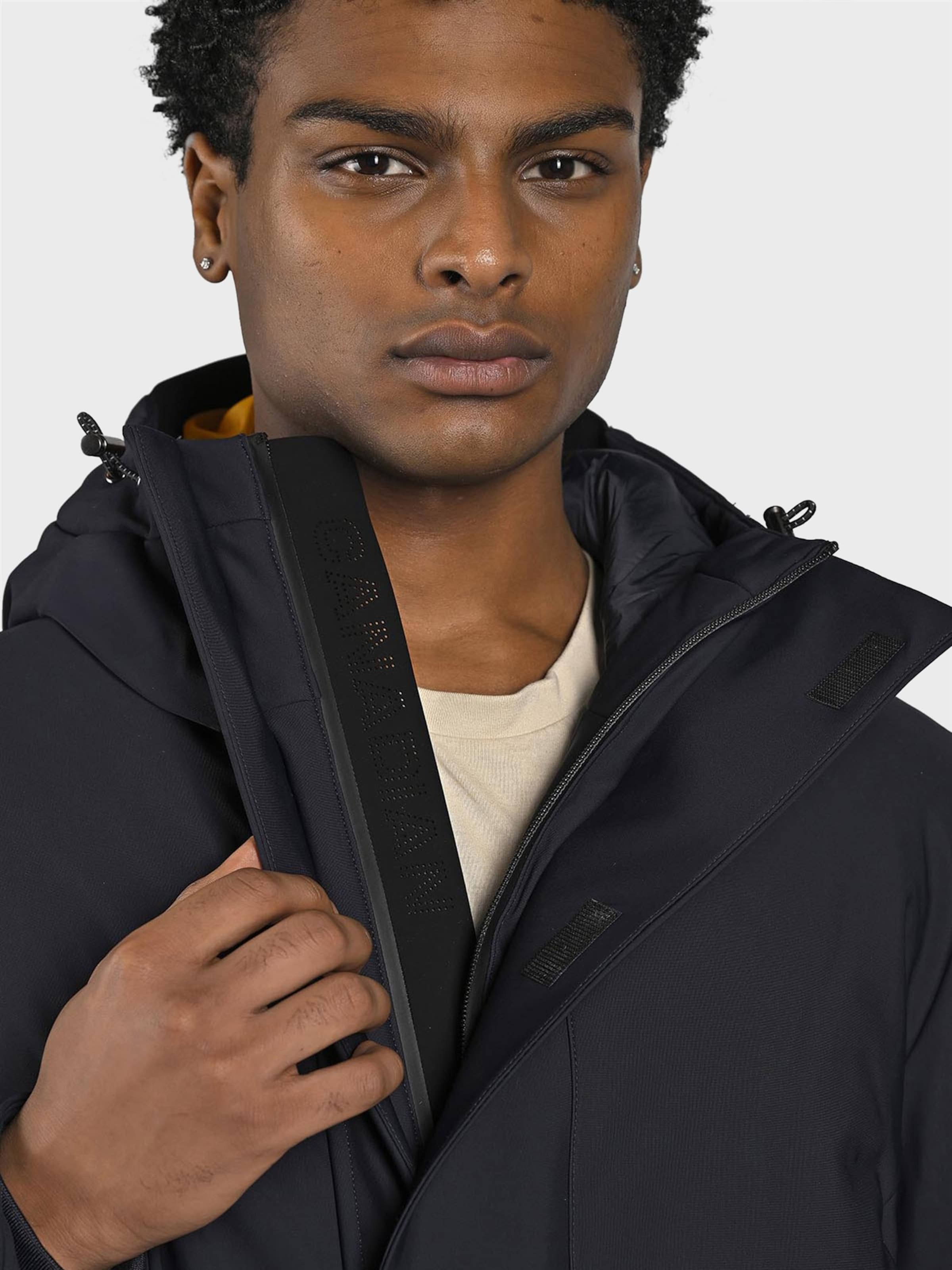 Canadian Classics Between-seasons parka 'Giacca Uomo Nelson' in Blue: front