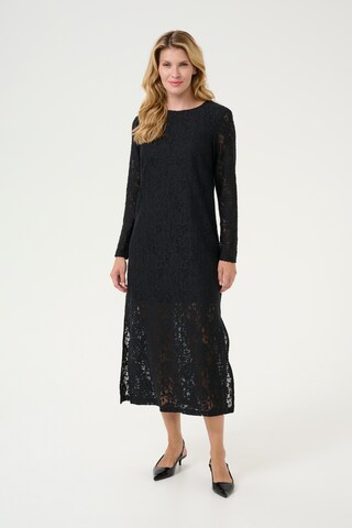 Cream Dress in Black: front