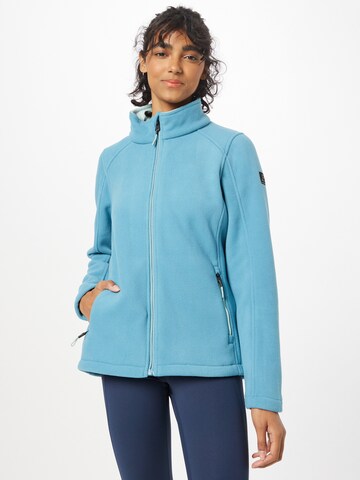 KILLTEC Athletic Fleece Jacket 'KOW 27' in Blue: front