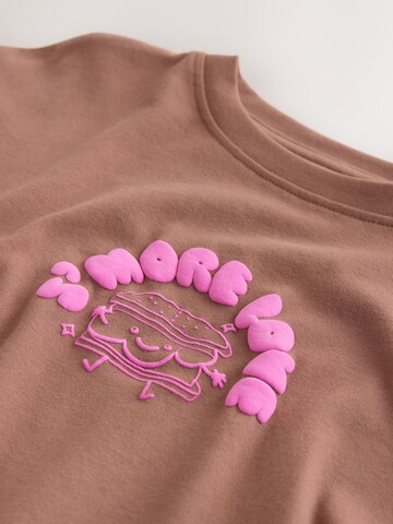 Next - Camiseta en marrón