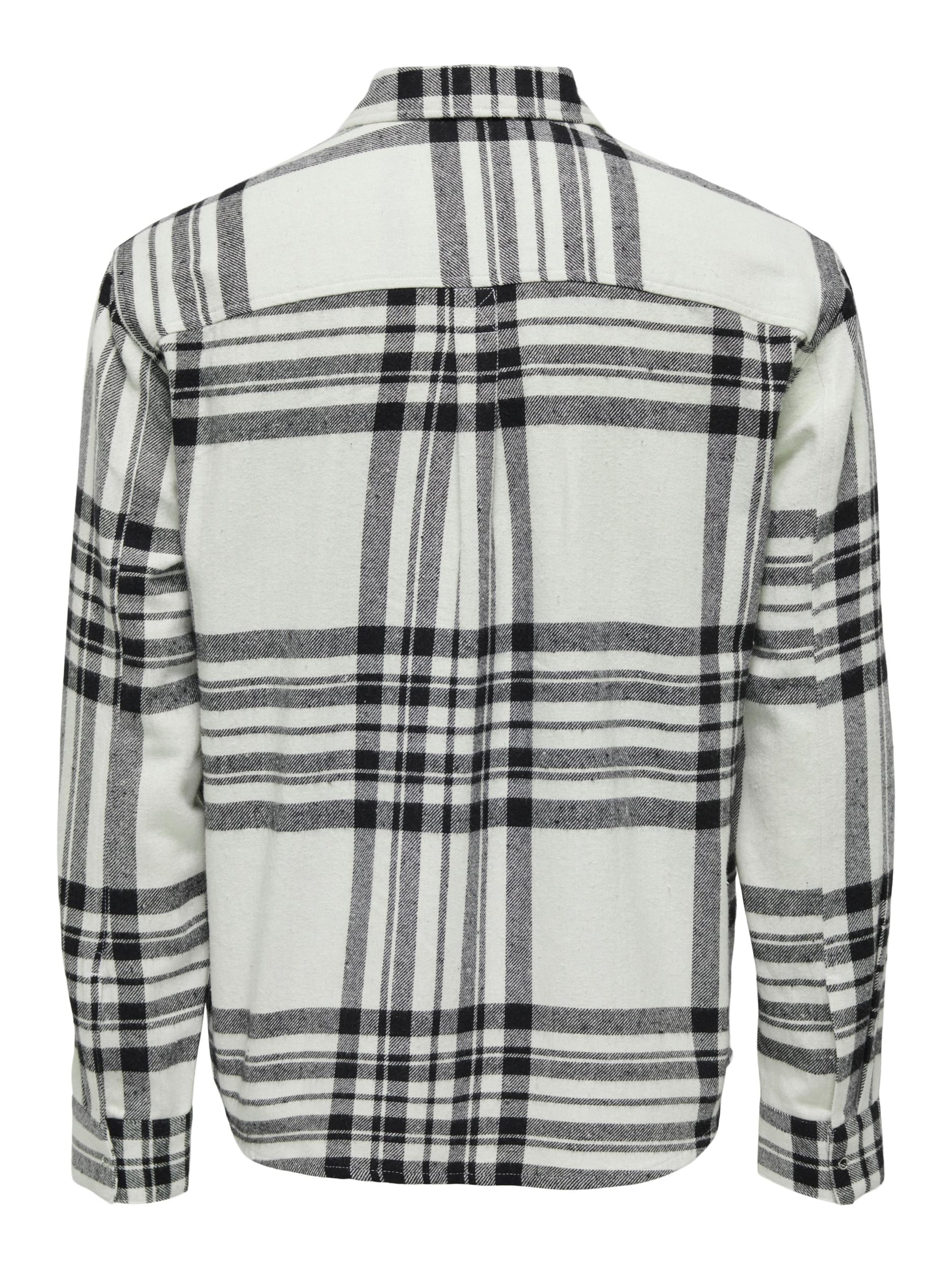 Coupe regular Chemise 'TABB' Only & Sons en blanc