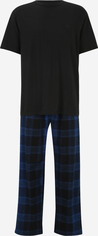 Pijama lungă de la Calvin Klein Underwear pe negru: față