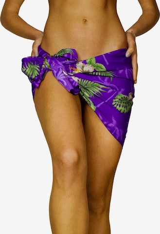 Foulard 'Small Flower' di King Kameha in lilla: frontale