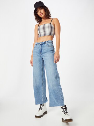 WEEKDAY Top 'Amanda' w kolorze szary