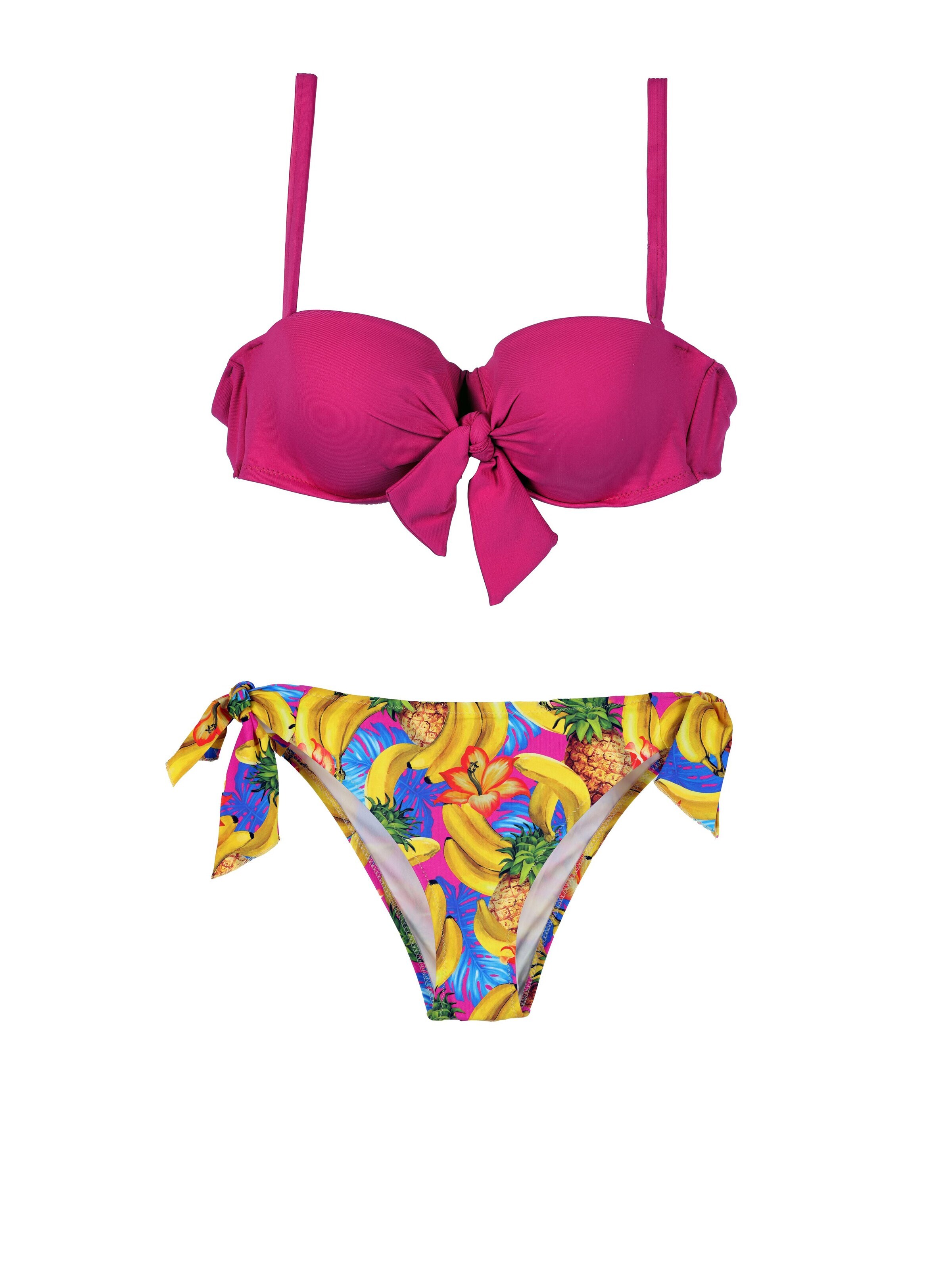 Lady EtnaBandeau Bikini 'Aruba' - roza boja: prednji dio