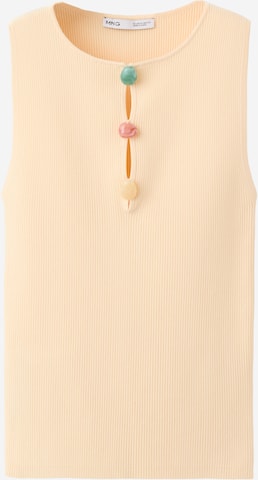 MANGO - Top 'LAGARTA' en amarillo: frente
