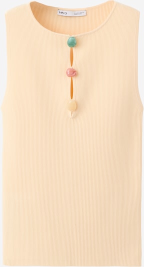 MANGO Top 'LAGARTA' veličine XXS u pastelno žuta, Pregled proizvoda