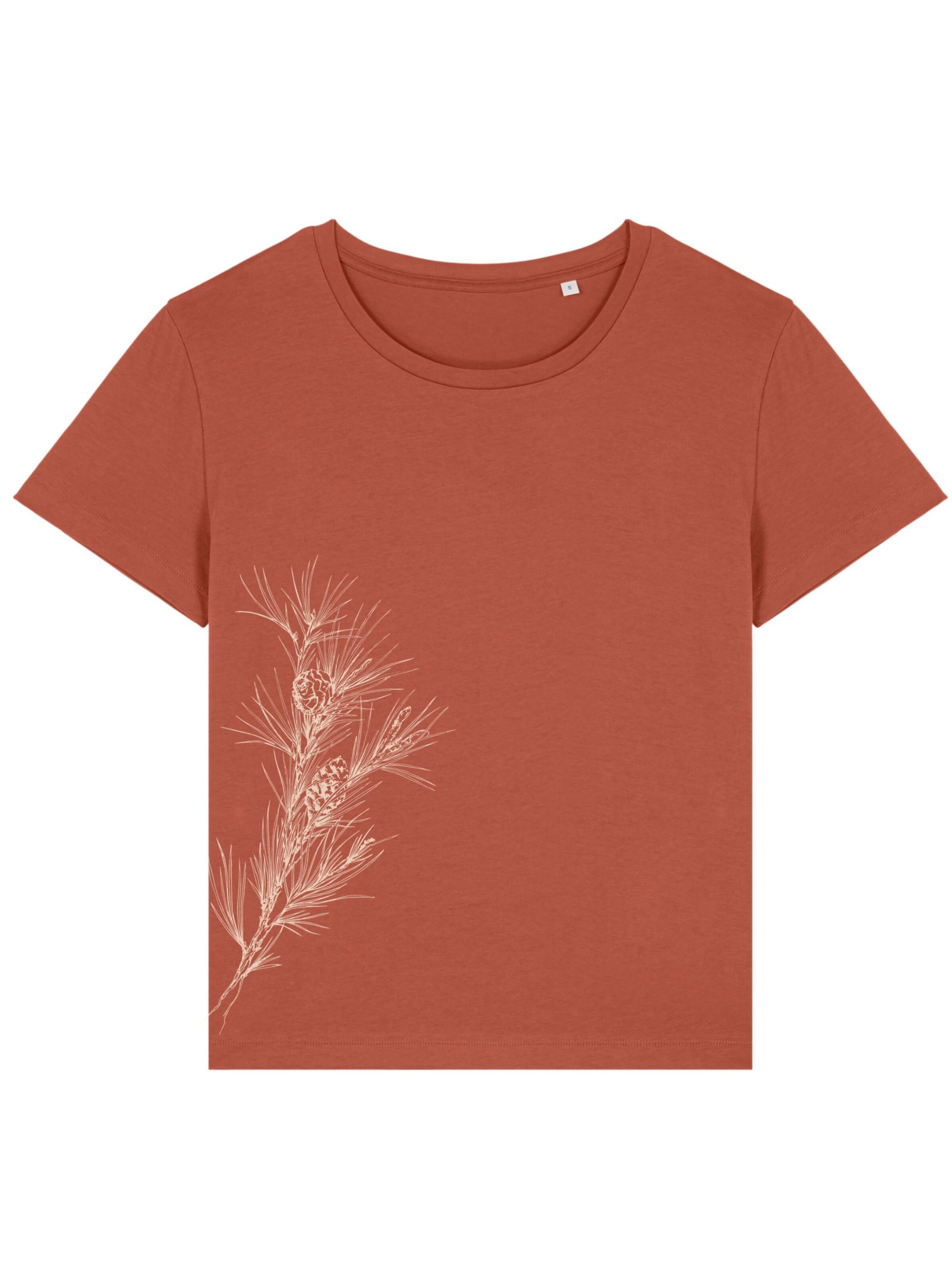 Life-Tree Oversized Shirt 'Oversized shirt 'Pine Branch'' in Brown: front