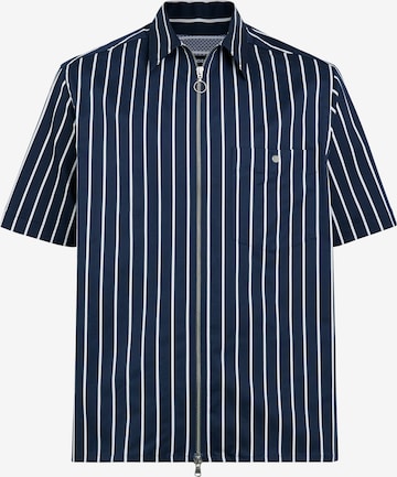 J.Lindeberg Overhemd 'Chainy' in Blauw: voorkant