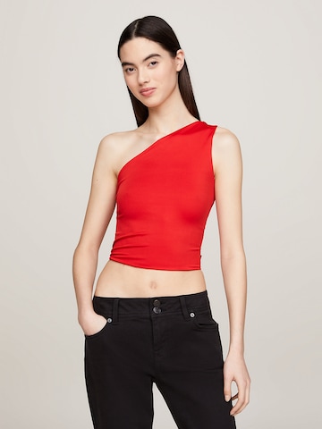 Tommy Jeans Top in Red: front