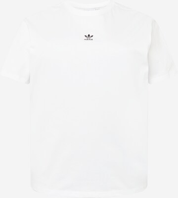 ADIDAS ORIGINALS Тениска в бяло: отпред
