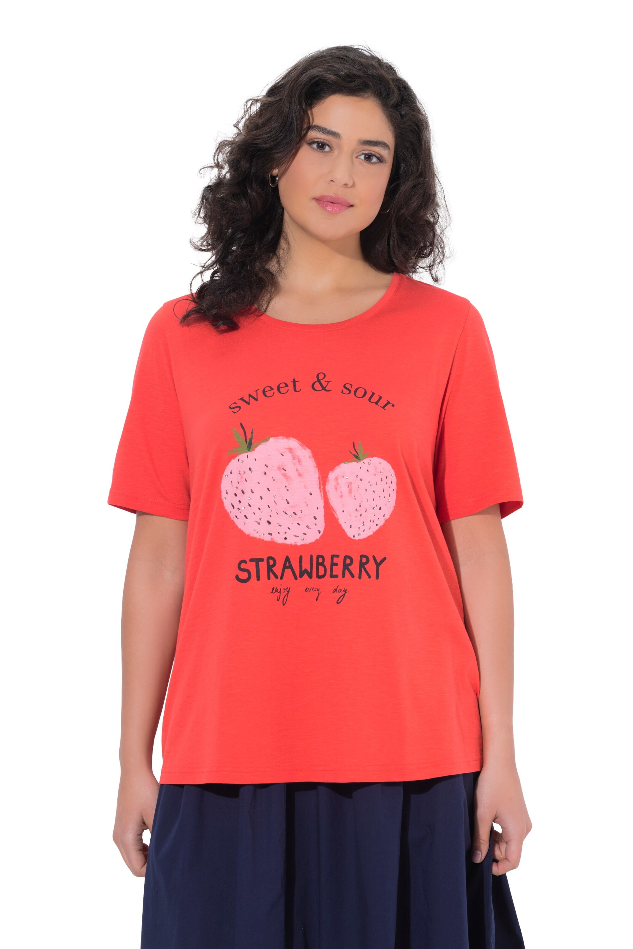 Ulla Popken Shirt in Rot: Vorderseite