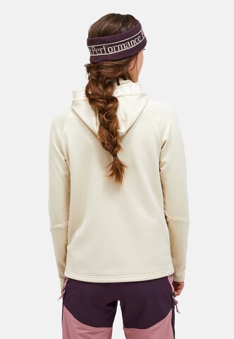 PEAK PERFORMANCE Athletic fleece jacket 'Rider' in Beige