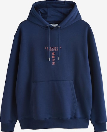 Sweat-shirt 'Hokusai' Next en bleu : devant