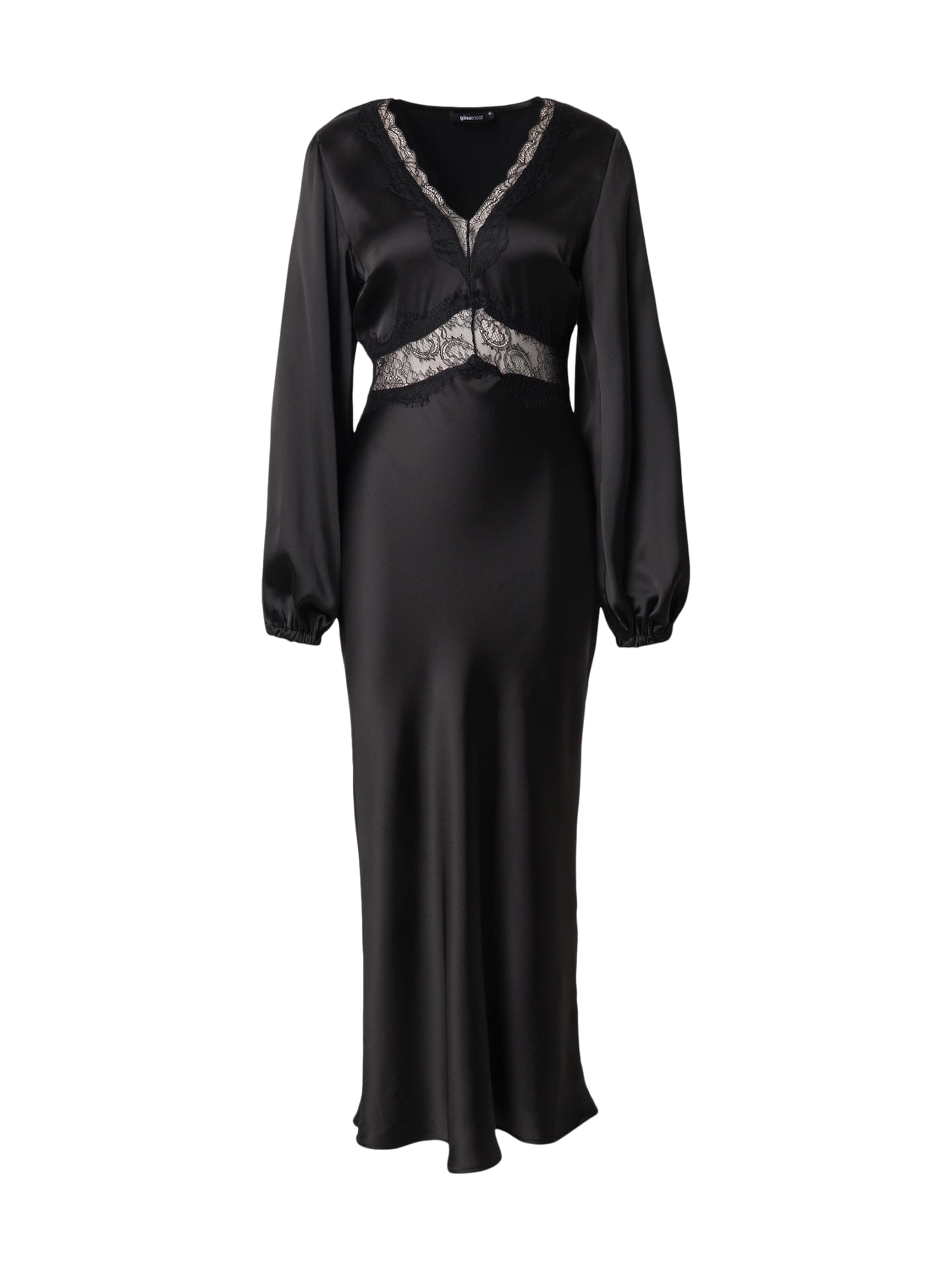 Gina Tricot Рокля за коктейл в черно: отпред