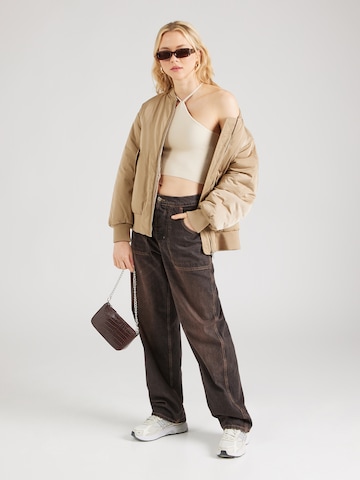Noisy may Knitted Top 'VIBE' in Beige