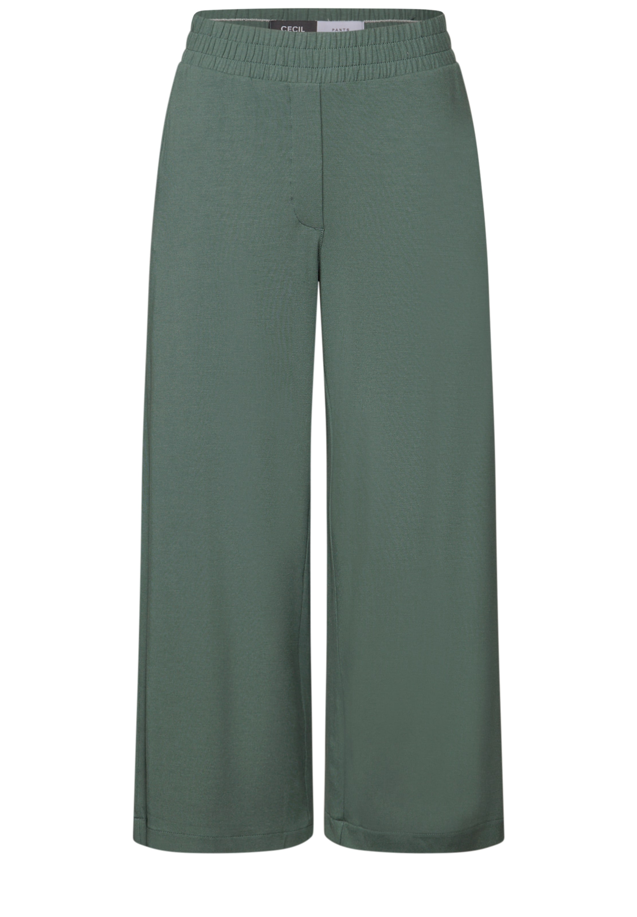 CECIL Широки крачоли Панталон 'Neele' в зелено: отпред