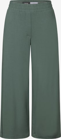 CECIL Wide Leg Housut 'Neele' värissä vihreä: etupuoli